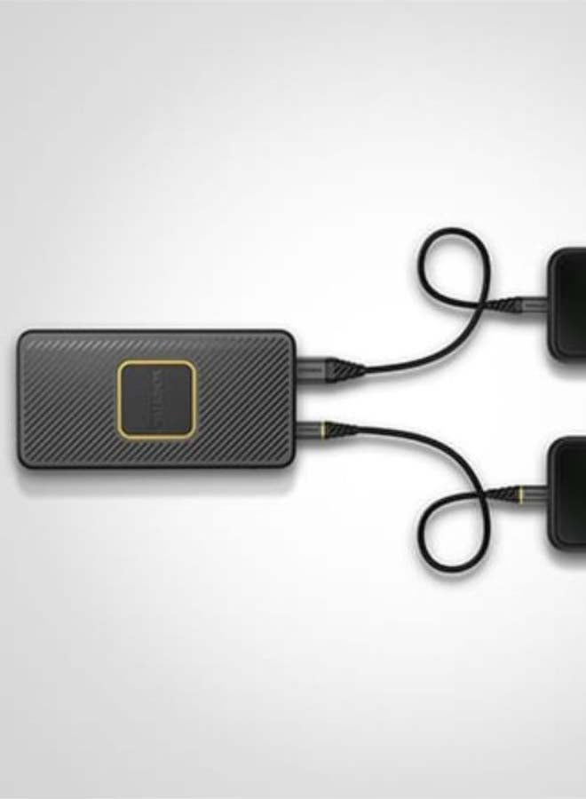 Otterbox 10000 mAh Fast Charge Power Bank USB-A & USB-C 18W PD With Integrated 10W Qi Wireless Charging Black - Image 3