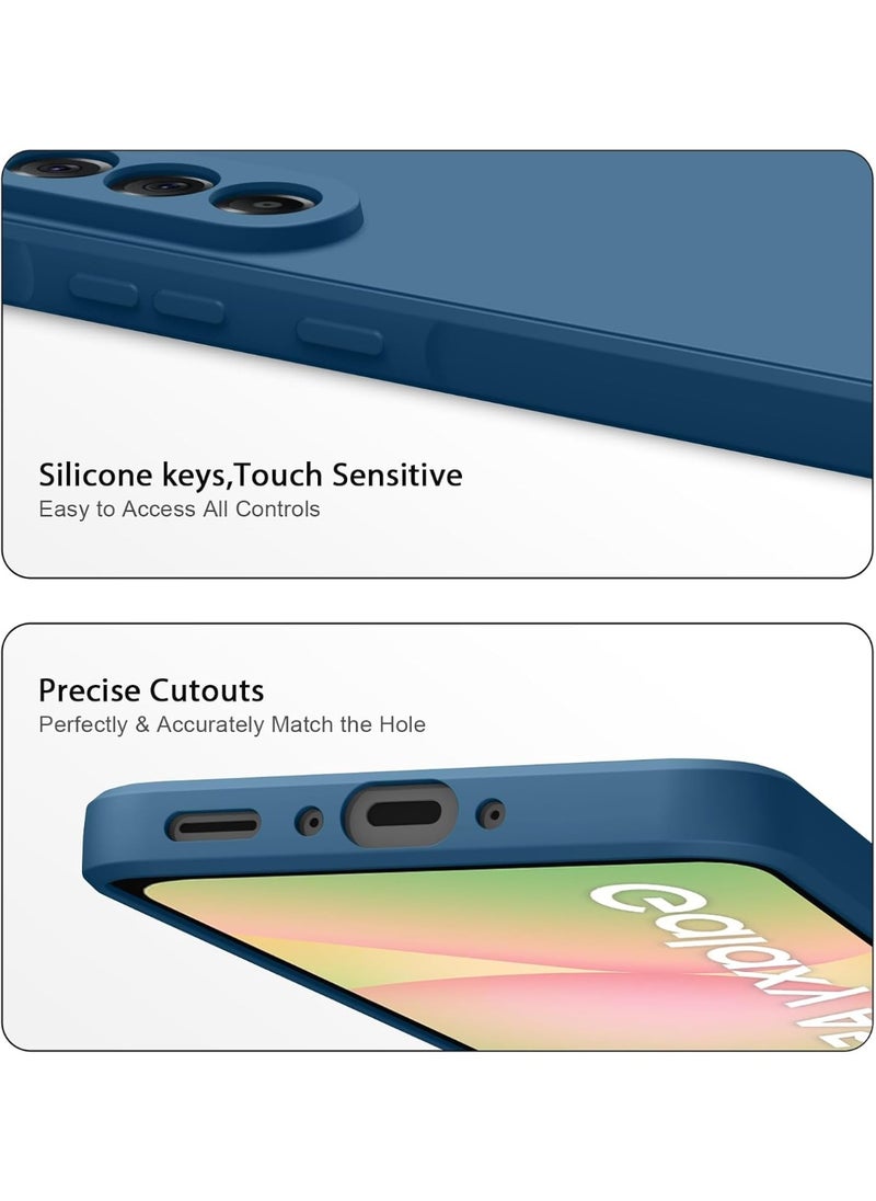 Houmt Samsung galaxy A56 Case Cover With 2-Pack Screen Protector Liquid Silicone Case Silky-Soft Touch Full-Body Protective Phone Case for Samsung A56 6.7-inch  - Image 4