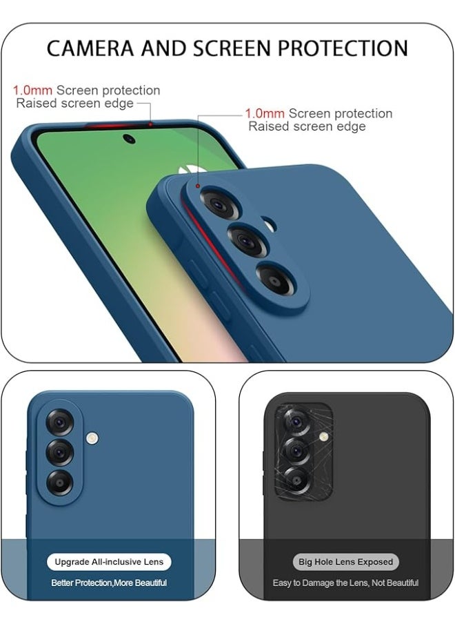 Houmt Samsung galaxy A56 Case Cover With 2-Pack Screen Protector Liquid Silicone Case Silky-Soft Touch Full-Body Protective Phone Case for Samsung A56 6.7-inch  - Image 3