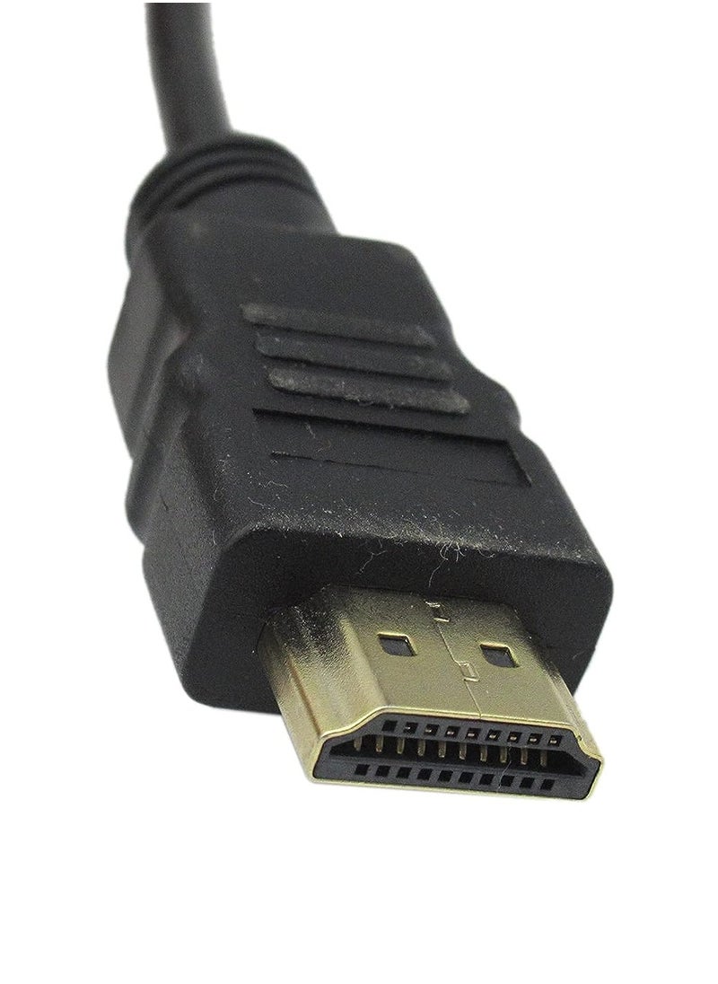 Generic - HDMI to VGA Adapter Cable 4.92ft/1.5m Gold-Plated 1080P HDMI Male to VGA Male Active Video Converter Cord for Notebook PC DVD Player Laptop TV Projector Monitor Etc - Image 1
