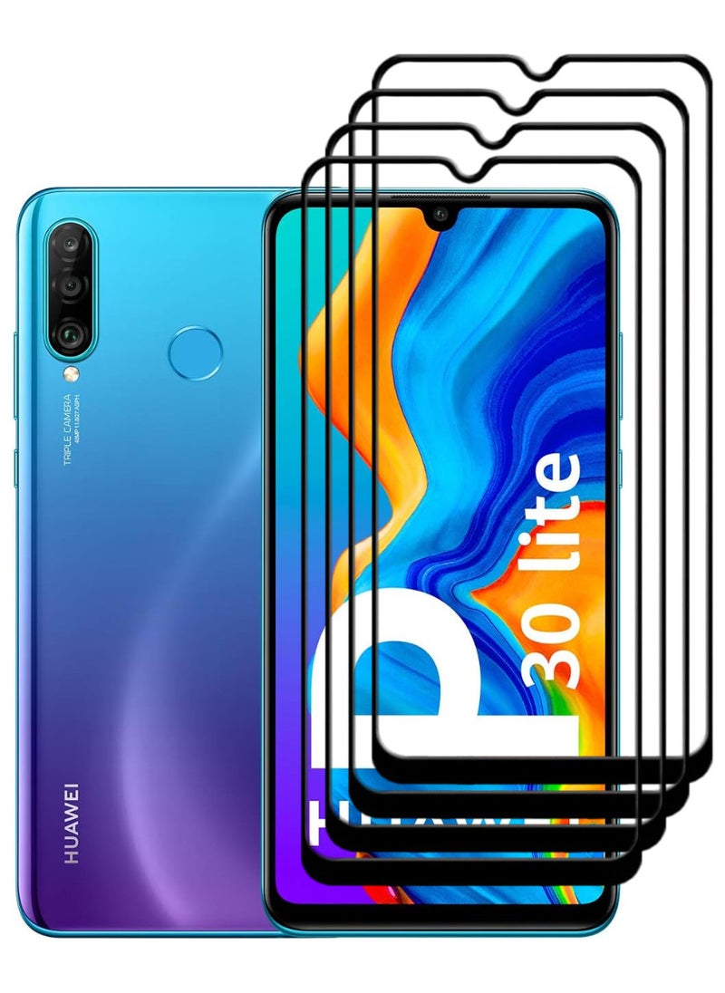 ACLIX 4 Pieces Antistatic ESD Dustproof Premium Quality High Definition Tempered Glass Screen Protector Designed For Huawei P30 lite - Image 1