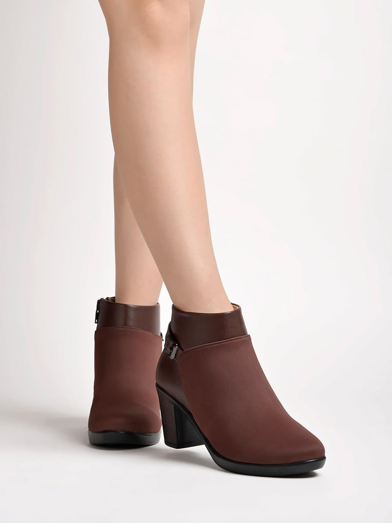 Shoetopia أحذية شوتوبيا النسائية بكعب مربع - Image 1