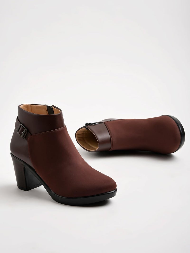 Shoetopia أحذية شوتوبيا النسائية بكعب مربع - Image 4
