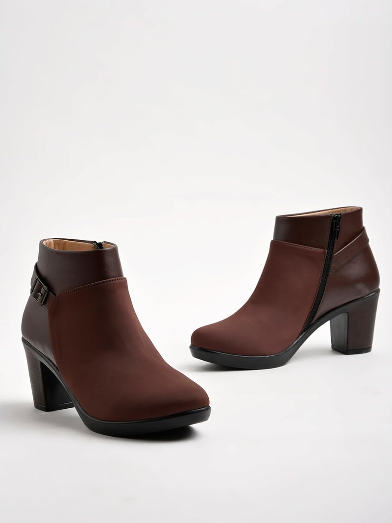 Shoetopia أحذية شوتوبيا النسائية بكعب مربع - Image 3