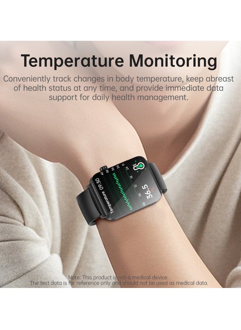 EVEREEN - KS03PRO Smartwatch 1.96 Inch Colour Touch Screen Bluetooth Call ECG HRV Remote Care Android 8.0 Apple 11 250mAh Bluetooth 5.3 - Image 1