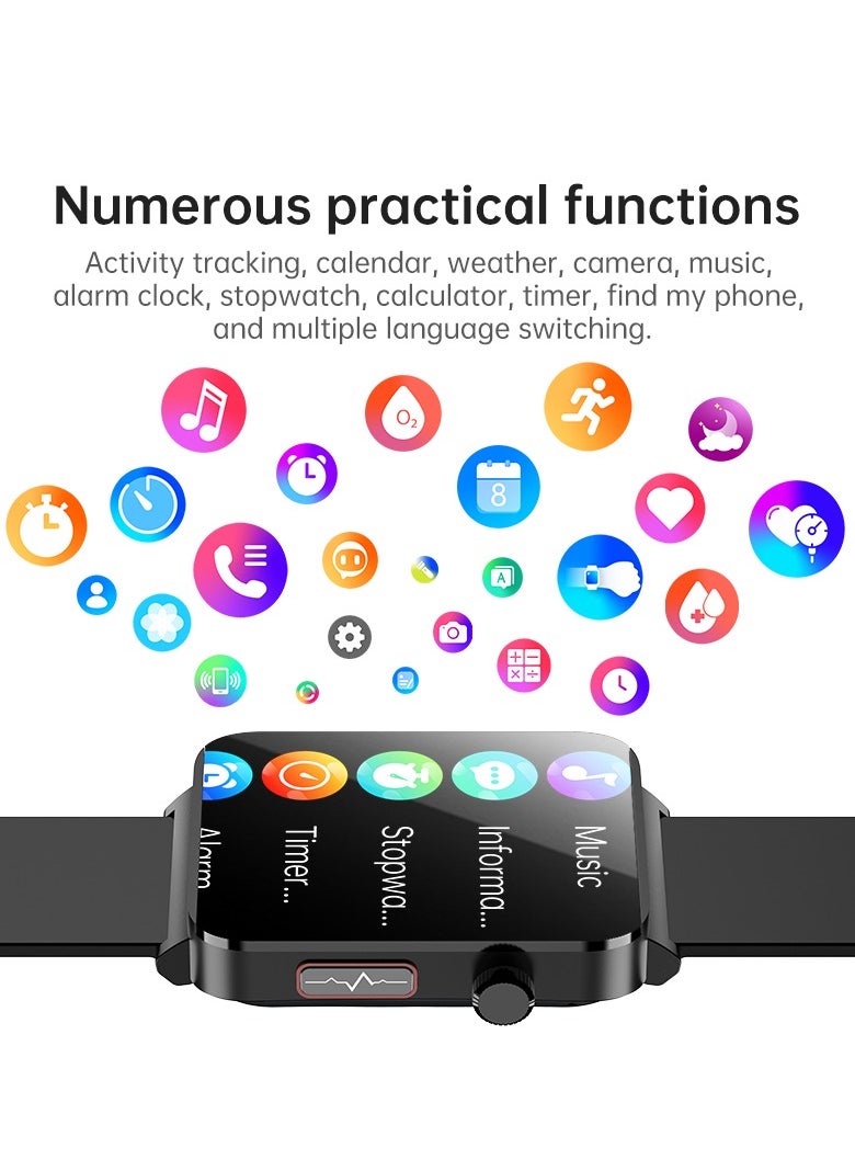 EVEREEN - KS03PRO Smartwatch 1.96 Inch Colour Touch Screen Bluetooth Call ECG HRV Remote Care Android 8.0 Apple 11 250mAh Bluetooth 5.3 - Image 1