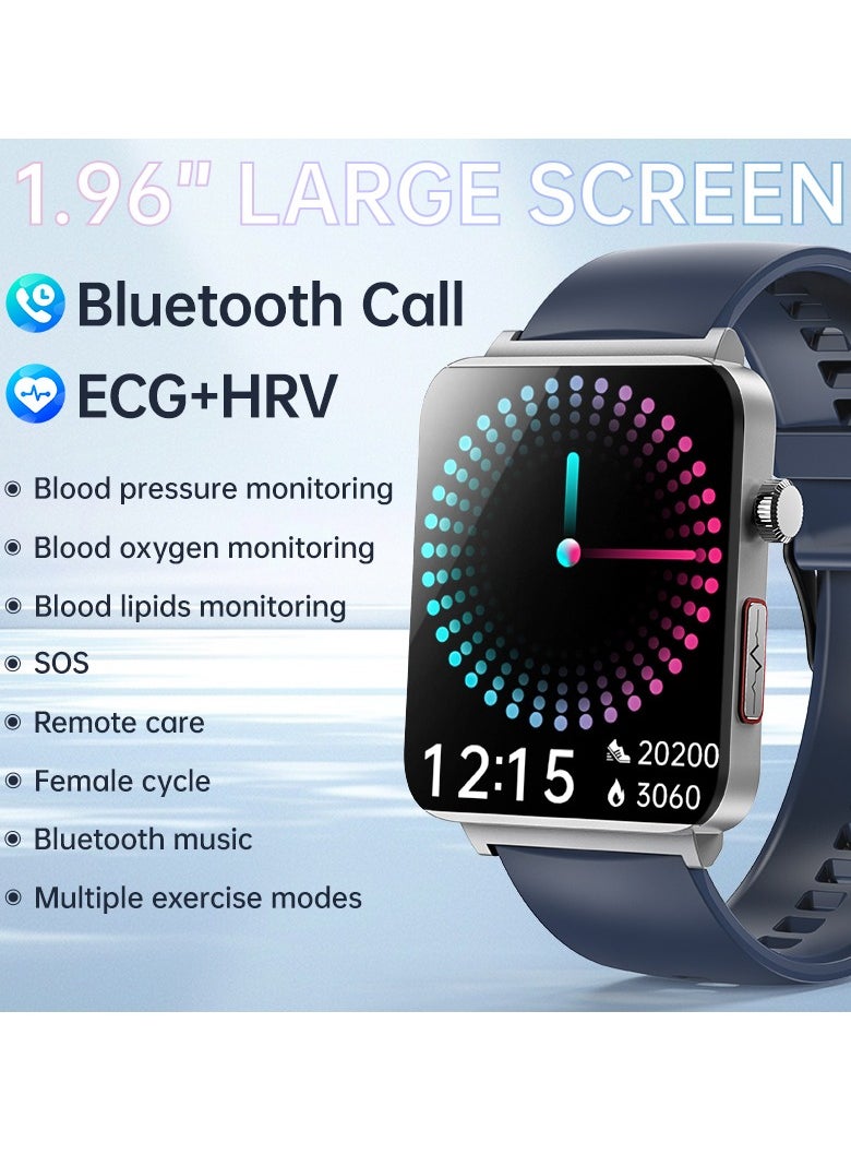 EVEREEN - KS03PRO Smartwatch 1.96 Inch Colour Touch Screen Bluetooth Call ECG HRV Remote Care Android 8.0 Apple 11 250mAh Bluetooth 5.3 - Image 1