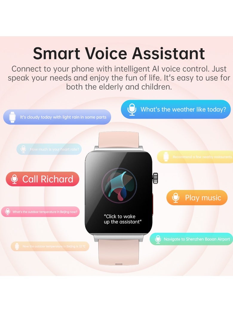 EVEREEN - KS03PRO Smartwatch 1.96 Inch Colour Touch Screen Bluetooth Call ECG HRV Remote Care Android 8.0 Apple 11 250mAh Bluetooth 5.3 - Image 1