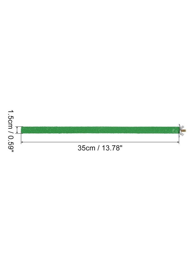 PATIKIL - PATIKIL 0.6x13.8 Inch Bird Cage Perch, Parrot Stand Paw Grinding Stick Bird for Parakeet Cockatiel Cage Accessory, Green - Image 1