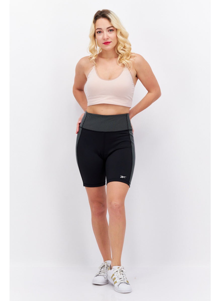 Reebok Women Sportswear Fit Training Short, Black  - Image 4