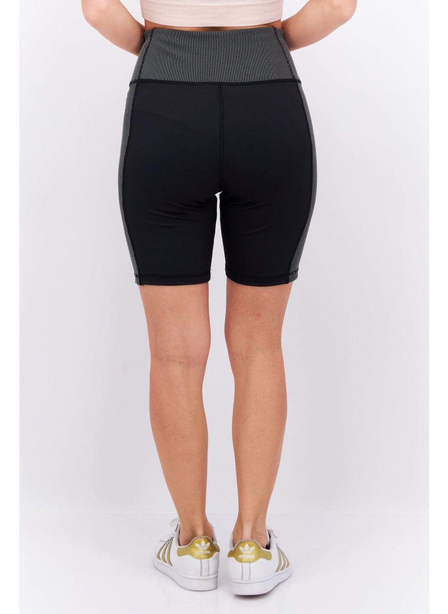 Reebok Women Sportswear Fit Training Short, Black  - Image 3