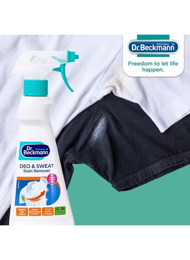 Dr. Beckmann Deo & Sweat Stain Remover Spray for Whites and Colours - 250ml - Image 3