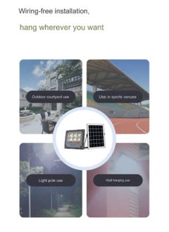 JORTAN 600 Watt High Bright Solar LED Floodlight, 8000 Lumens, IP66 Waterproof, High Capacity 30000 mAh Battery, 25 Watt Fast Charging Solar Panel, 12 to 16 Hours Backup Indoor Outdoor Solar Floodlight  - Image 3