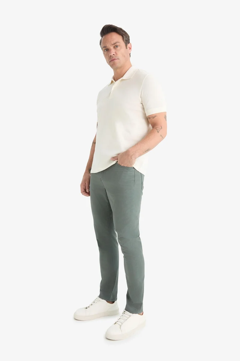Defacto  Slim Fit Super Skinny Leg Chino Pants for Men | Best Price UAE