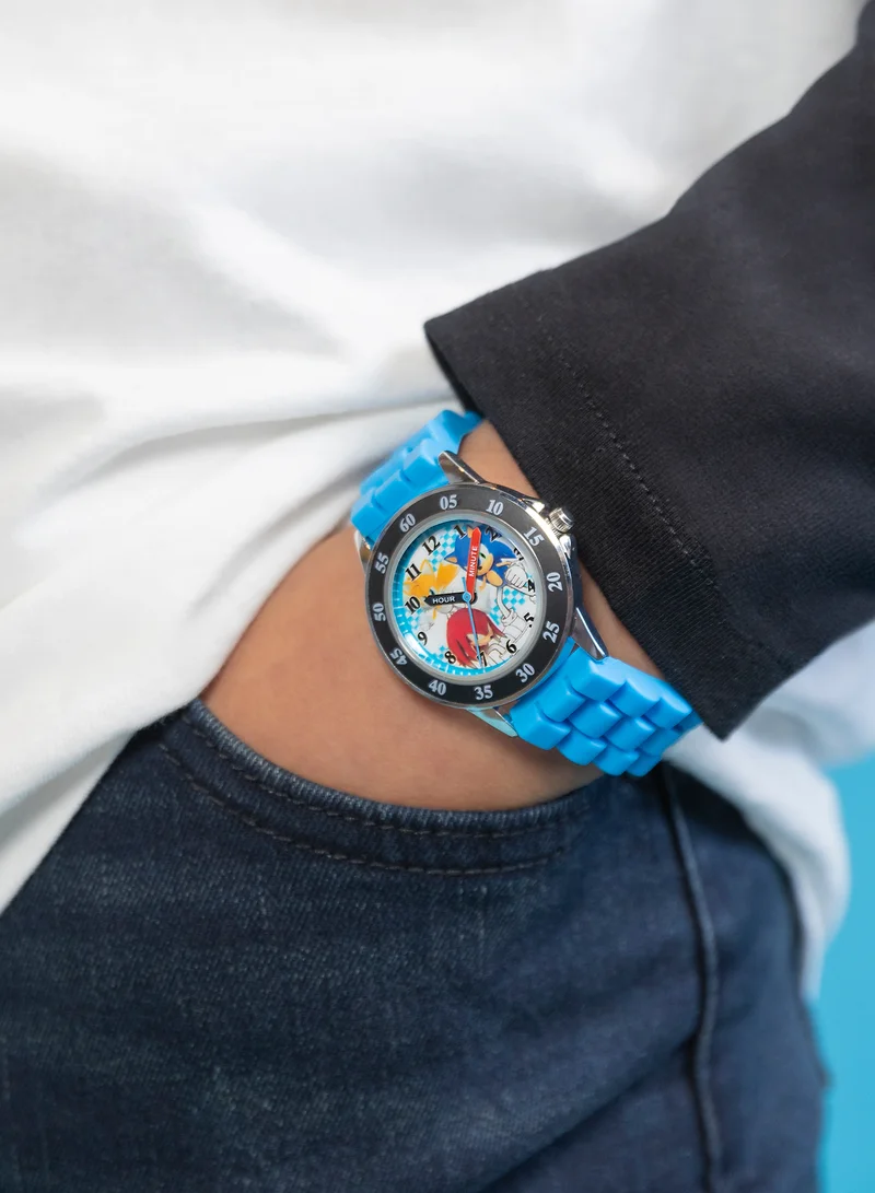 Sonic The Hedgehog Sega Sonic the Hedgehog Blue Time teacher Boys Watch - SNC9038
