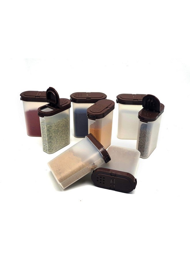 Mahaware Modular Wonder Spice Shaker and Sprinkler Set, 275ml, Set of 8, Brown - Image 1