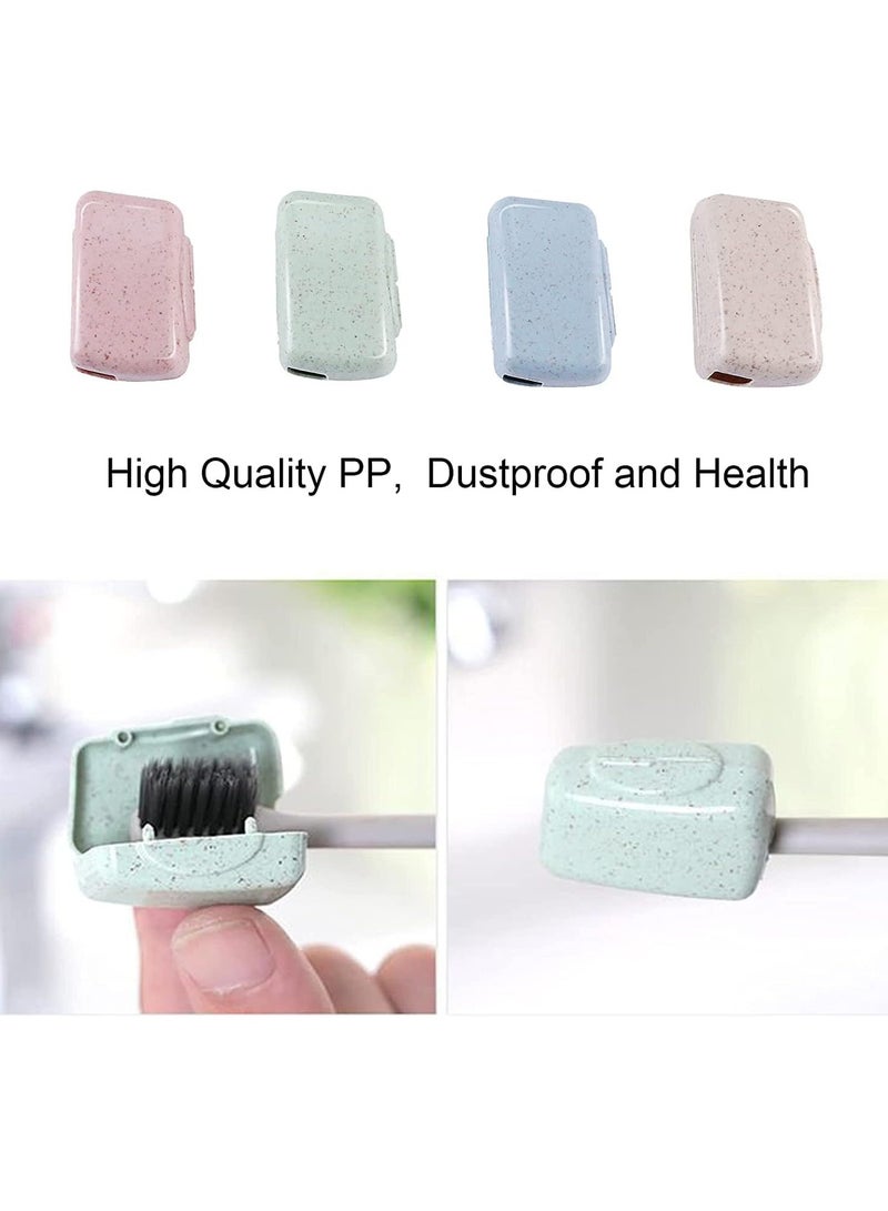 Travel Toothbrush Head Cover Cap, 20pcs Toothbrush Protector Tooth Brush Pod Case, Portable Toothbrush Top Cover Holder Toothbrush Head Protective Case for Travel, Business Trip, Home - Image 3