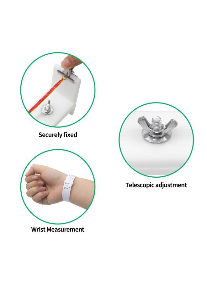 MXFIV Jig Bracelet Maker, Bracelet Braiding Tool, U Shape Paracord Bracelet Making Kit, Kit DIY Hand Knitting Bracelet Jig with 2 Clips and Wrist Measurement, Wristband Rope Knot Braided Fixing Tools - Image 4