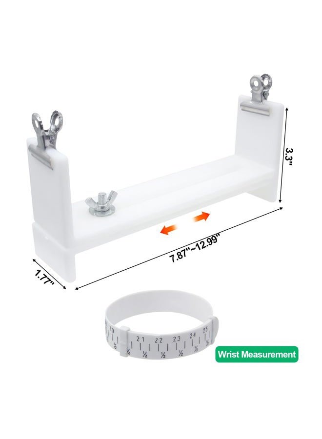 MXFIV Jig Bracelet Maker, Bracelet Braiding Tool, U Shape Paracord Bracelet Making Kit, Kit DIY Hand Knitting Bracelet Jig with 2 Clips and Wrist Measurement, Wristband Rope Knot Braided Fixing Tools - Image 5