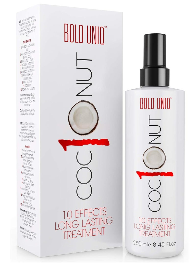 BOLD UNIQ - BOLD UNIQ Purple Hair Mask For Blonde, Platinum, Bleached, Silver, Gray, Ash and Brassy Hair & Coconut Heat Protectant Spray - Remove Yellow Tones and Protect Hair from Thermal Heat Up To 450℉ - Image 1
