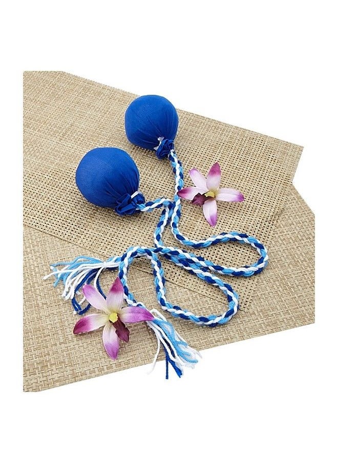 Islander - Hawaiian Hula Implement Maori Poi Balls Blue - Image 1