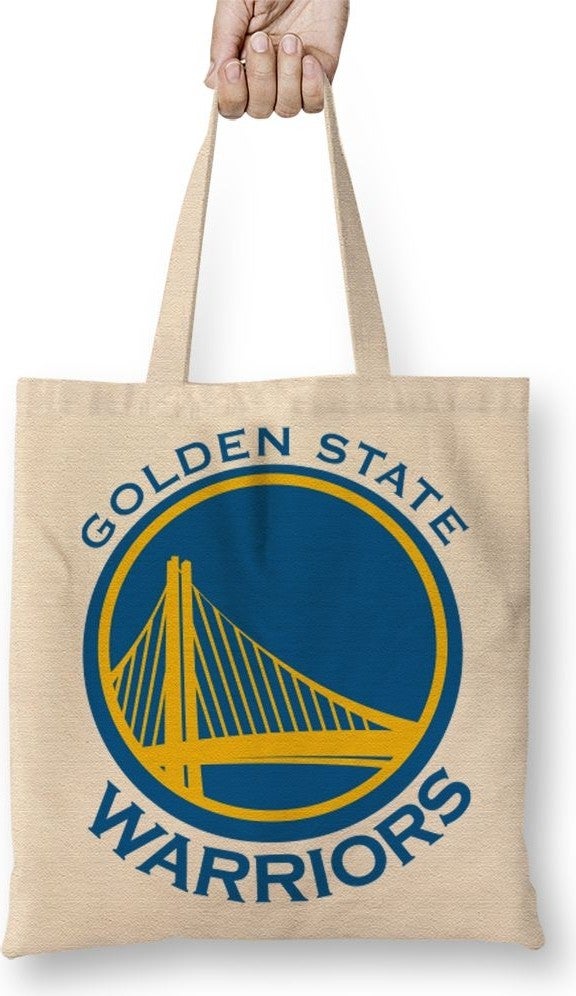 Baskı Dükkanı Print Shop Golden State Warriors Logo Tote Bag Long Handle
