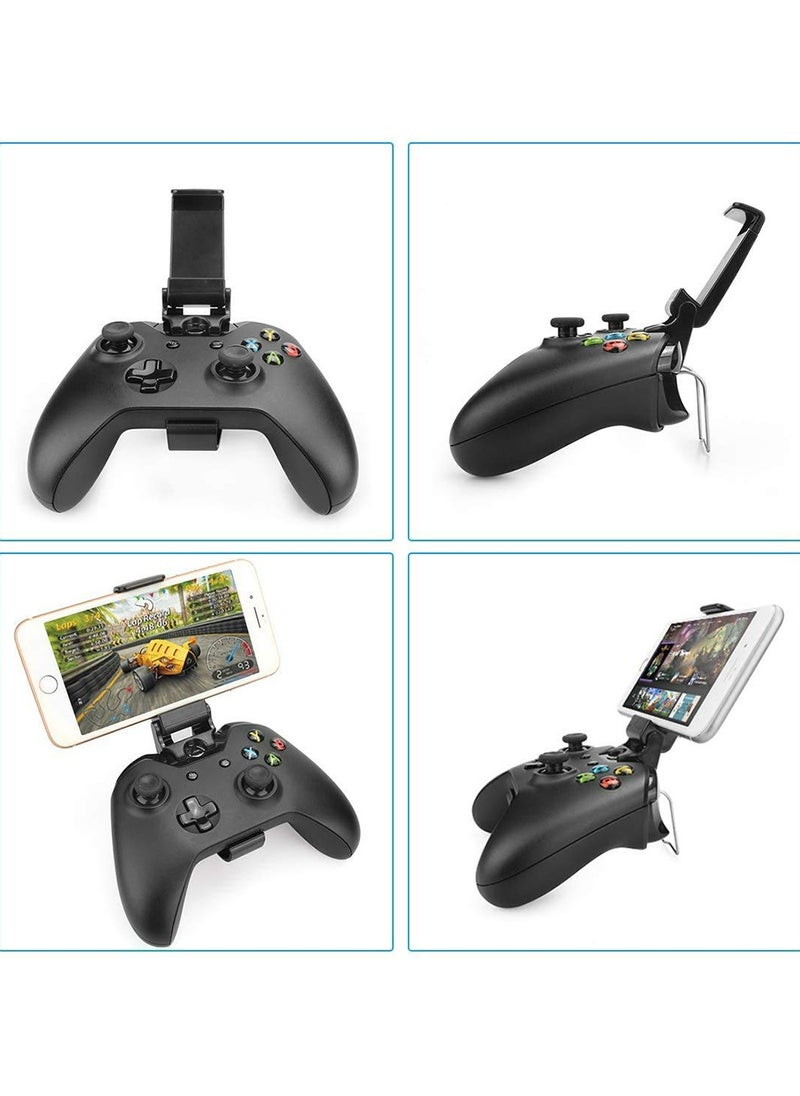 CMGTYYD - CMGTYYD for Xbox One Controller Holder, for Xbox Phone Mount, Foldable Controller Mobile Phone Holder/Smartphone Cellphone Clamp/Clip for Xbox One/S/X/SteelSeries Nimbus/Stratus XL/Steam Controllers - Image 1