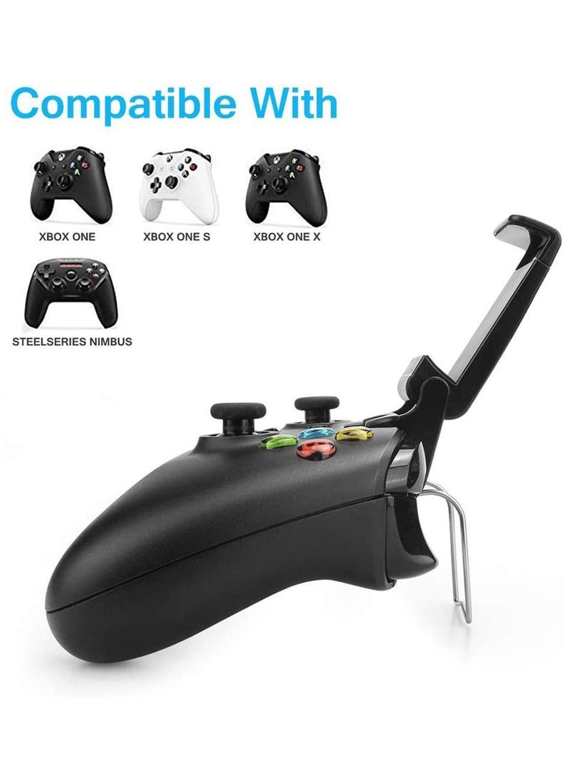 CMGTYYD - CMGTYYD for Xbox One Controller Holder, for Xbox Phone Mount, Foldable Controller Mobile Phone Holder/Smartphone Cellphone Clamp/Clip for Xbox One/S/X/SteelSeries Nimbus/Stratus XL/Steam Controllers - Image 1
