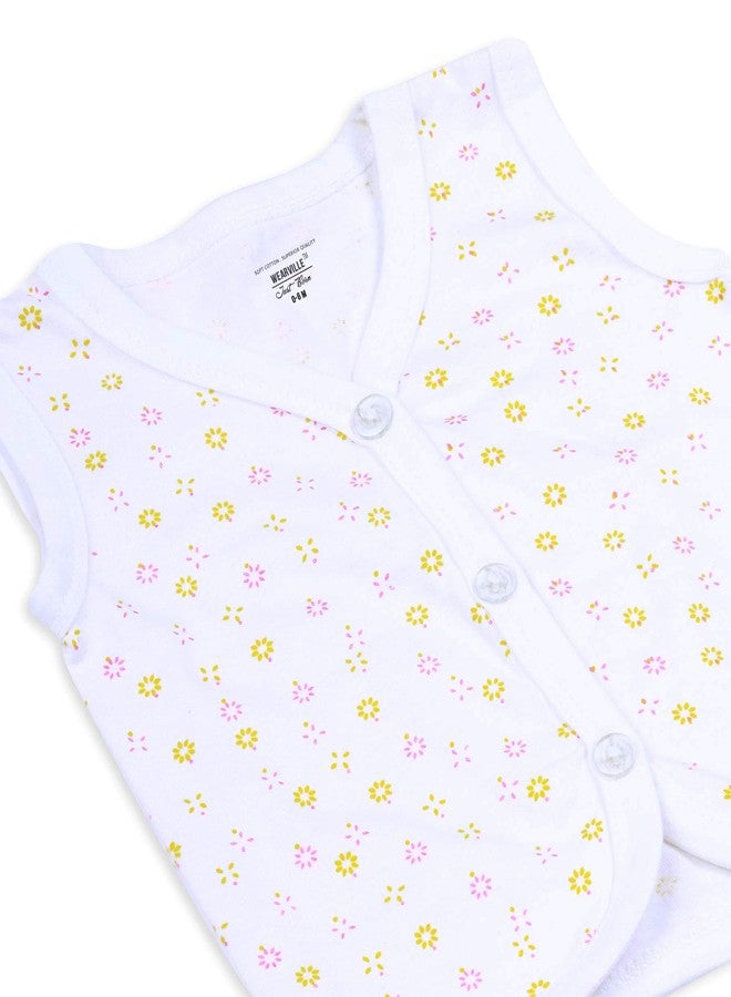 Wearville Cotton Printed New Born Baby Boy's & Baby Girls Jabla Clothing Top And Bottom Set (Multicolored), 0-3 Months, Pack Of 5 Multicolour - Image 3