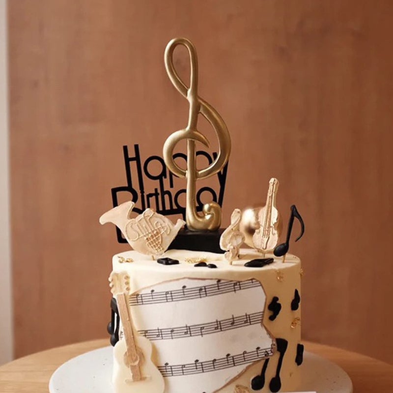 Sijiangmold Music Note Silicone Mold Instrument Fondant Molds Boombox Microphone Radio Guitar Mold Piano Candy Mold For Cake Decorating Chocolate Gum Paste Set Of 4 - Image 5