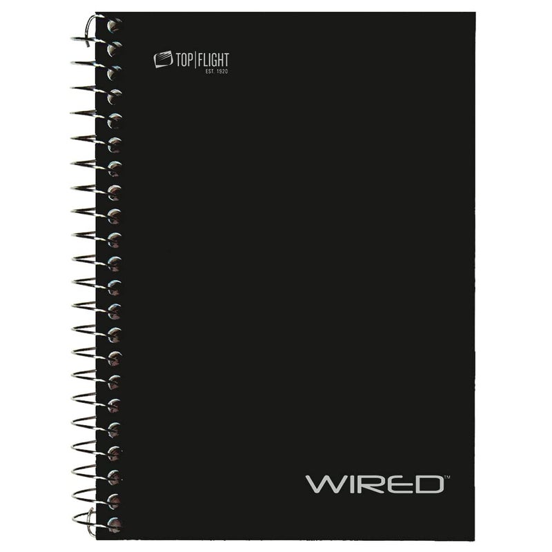 Top Flight Wired Personal Wirebound Notebook, 100 Sheets, College Rule, 7 x 5 Inches, 1 Notebook, Cover May Vary (33185) - Image 1
