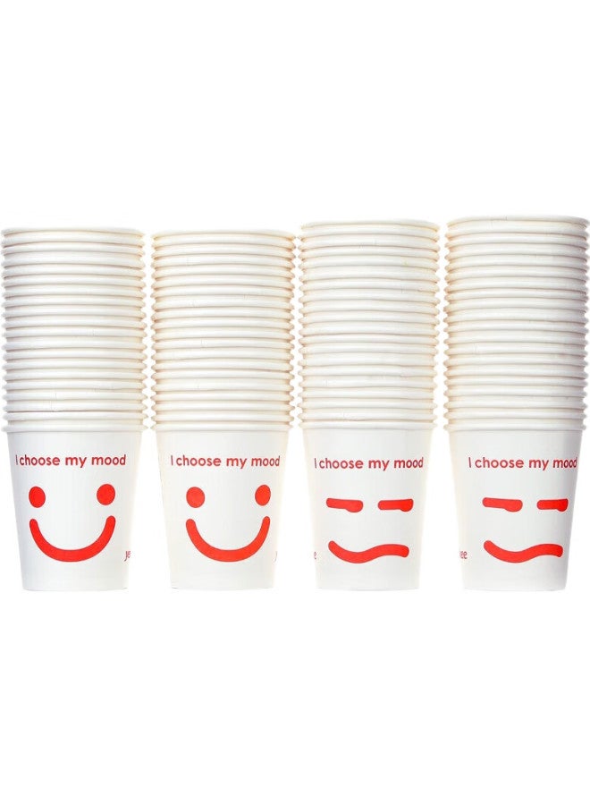 Yekee Paper Cups 250ml*80 Count, Disposable Cups Thickened Leak-proof, For Office Business And Home Use Y-9961 - Image 1
