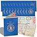 Playbees Passport Sticker Book for Boys and Girls 24 Pack Pad of Famous Places Motivational Treats Party Favors Game Prizes Wall Decals Scrapbooks School Supplies Arts and Crafts - Image 2