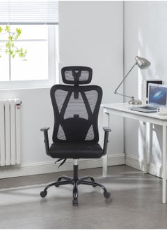Chulovs Ergonomic Office Chair High Back Chair with Adjustable Armrest, Lumbar Support and PU Wheels, Mesh Computer Chair, Gaming Chairs, Executive Swivel Chair  - Image 5