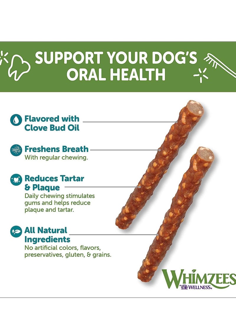 WHIMZEES - Veggie Sausage Small Daily Dental Dog Treats 28pc - Image 1