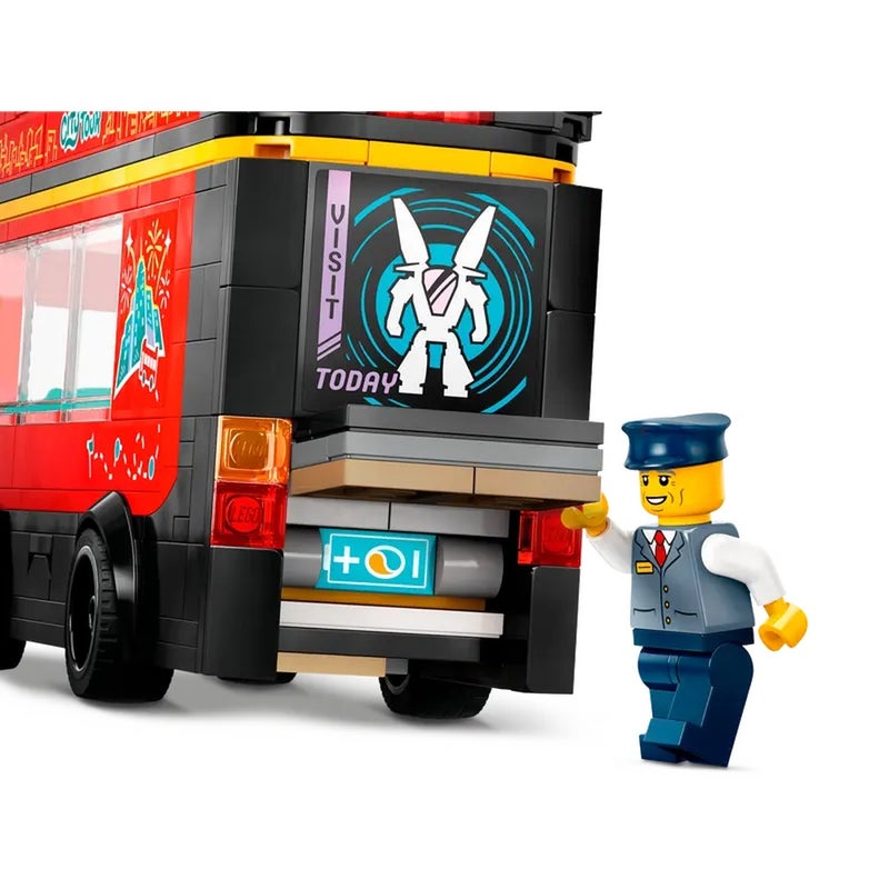 LEGO - City Red Double-Decker Sightseeing Bus 384 Pieces - 60407 - Image 5