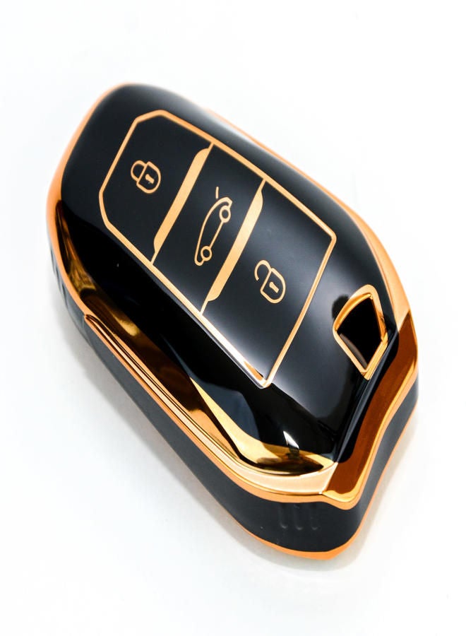 Luxury Car Remote Cover; pegout 508 gold - Image 1