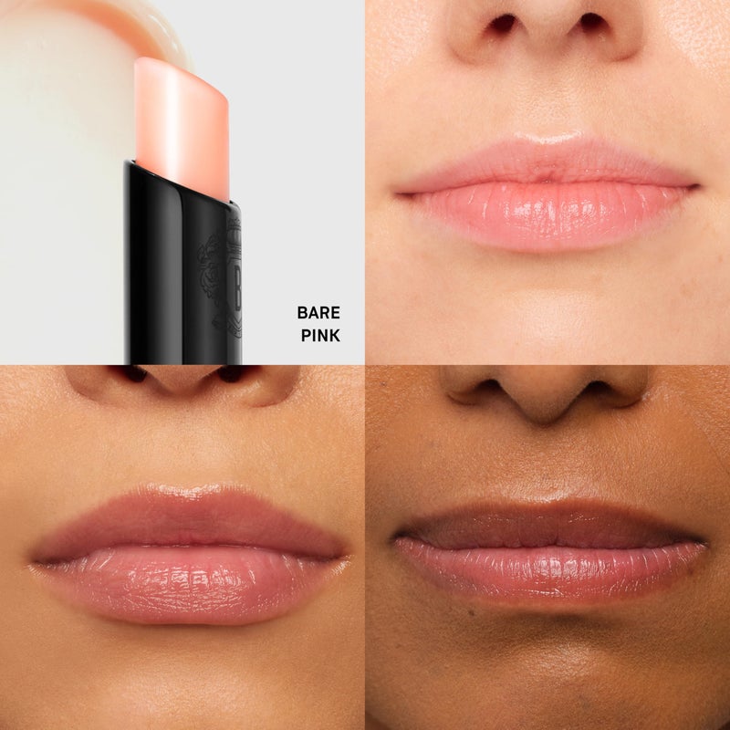 BOBBI BROWN بובי براون بلسم الشفاه الملون الإضافي | علاج مرطب للشفاه مع تقنية التورم + الببتيد، 0.08 أونصة، وردي طبيعي - Image 2