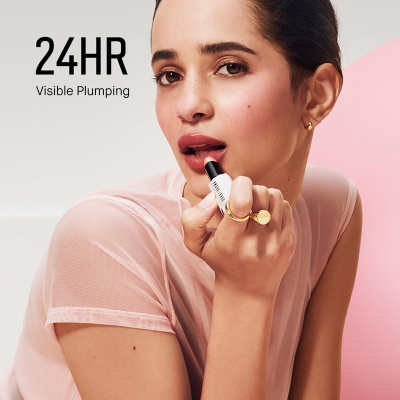 BOBBI BROWN بובי براون بلسم الشفاه الملون الإضافي | علاج مرطب للشفاه مع تقنية التورم + الببتيد، 0.08 أونصة، وردي طبيعي - Image 3
