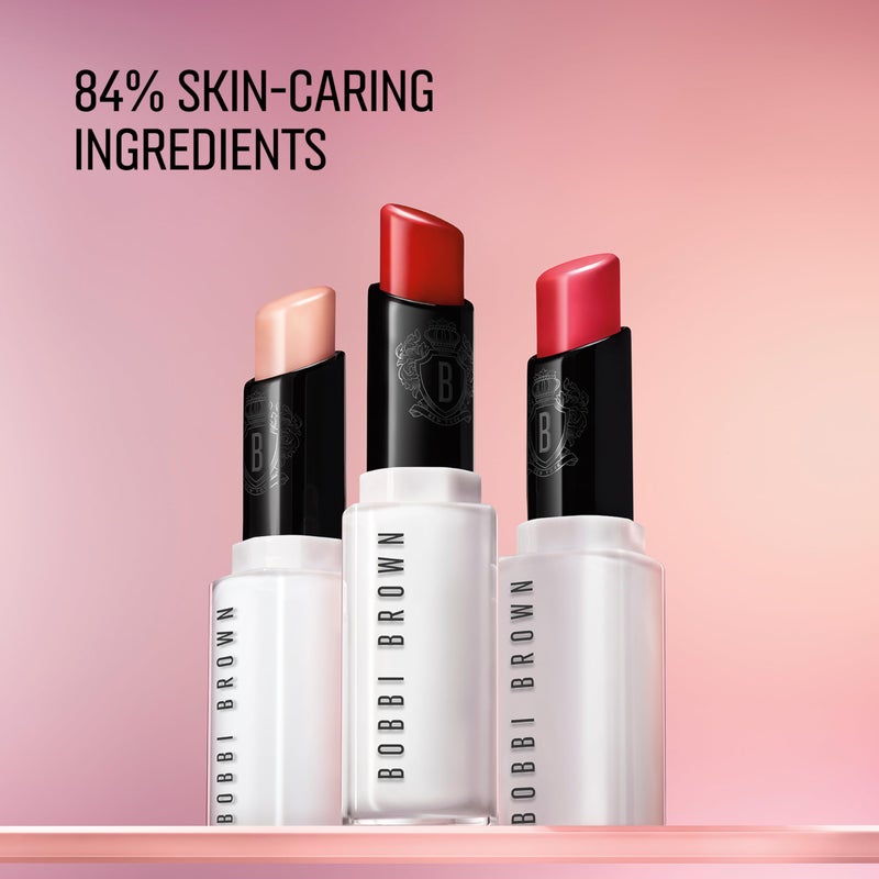 BOBBI BROWN بובי براون بلسم الشفاه الملون الإضافي | علاج مرطب للشفاه مع تقنية التورم + الببتيد، 0.08 أونصة، وردي طبيعي - Image 4