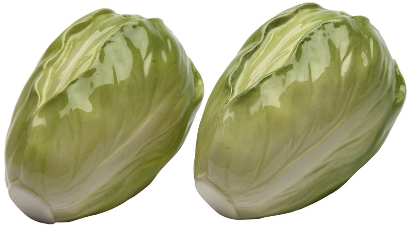 Cosmos Gifts Ceramic Cabbage Salt and Pepper Set 2Inch