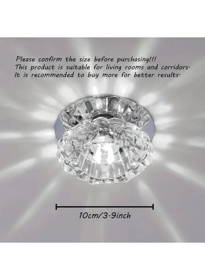 Mini Lan Style Synthetic Gemstone LED Ceiling Light Semi Flush Mount For Bedroom Living Room - Image 3