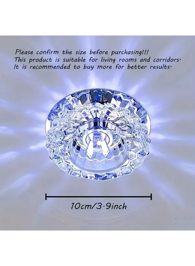 Mini Lan Style Synthetic Gemstone LED Ceiling Light Semi Flush Mount For Bedroom Living Room - Image 4