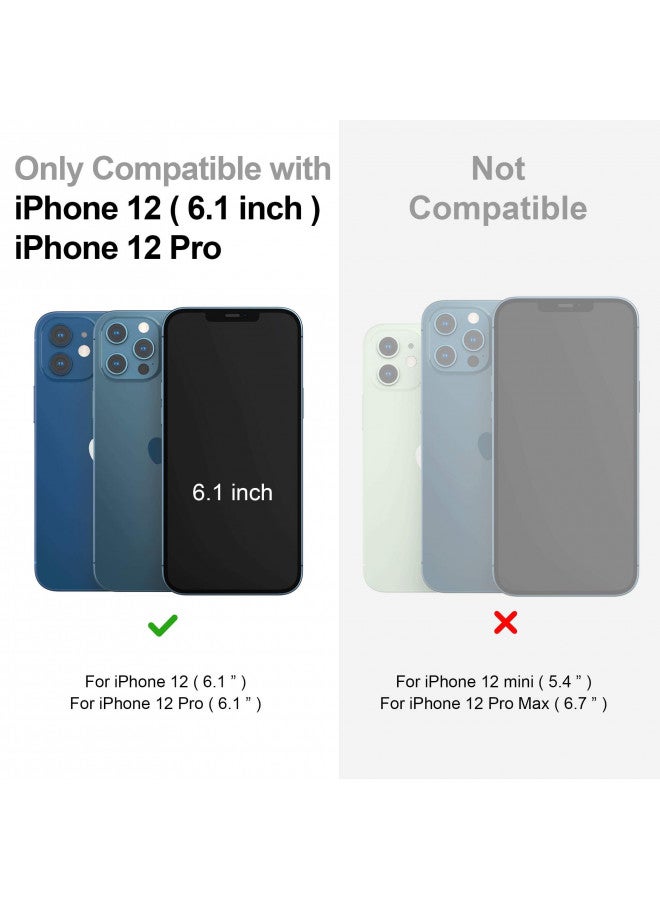 SURPHY Designed for iPhone 12 case and iPhone 12 Pro case, Premium Faux Leather Phone Case (with Metallic Buttons & Microfiber Lining) for iPhone 12 & 12 Pro 6.1 inches 2020, Brown - Image 1