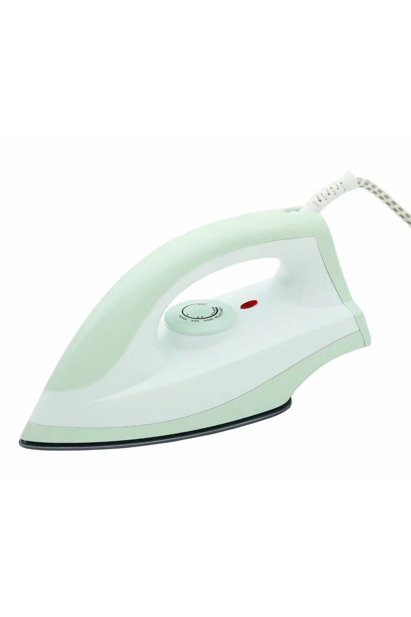 جيهام مكواة جافة - مكواة جافة بقوة 1000 واط مع قاعدة غير لاصقة وسلك دوار  360 درجة - تحكم قابل للتعديل في درجة الحرارة، خفيفة الوزن ومتينة لجميع الأقمشة - Image 1