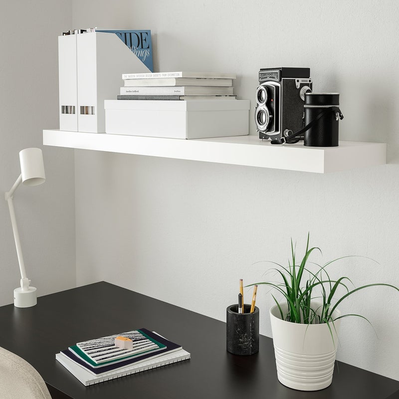 Baitique Floating Wall Shelf, White, 110x26 cm - Image 5