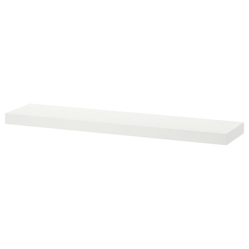 Baitique Floating Wall Shelf, White, 110x26 cm - Image 1