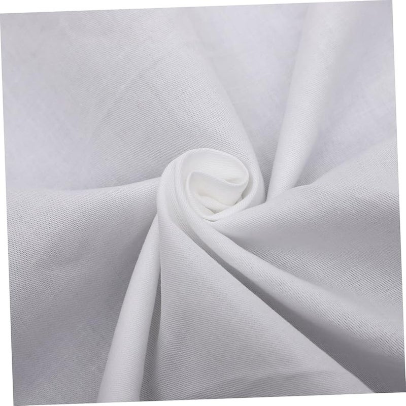 6 عبوات مناديل تنظيف الكؤوس البيضاء القابلة لإعادة الاستخدام والغسيل، ومناديل المائدة المتينة للمنزل والفنادق والحفلات - Image 4