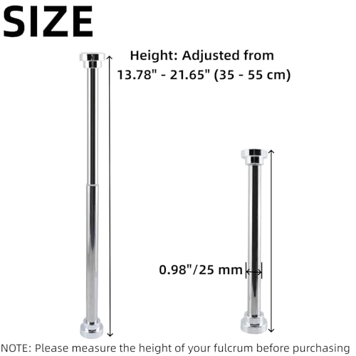 Chinflly Undermount Sink Brackets,Cylindrical-Shape Stainless Steel Adjustable, Bathroom Kitchen Sink Support Legs, Drilling Free Sink Repair Support Brackets, 2 Sets - Image 2