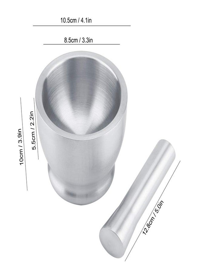 Haofy Stainless Steel Mortar and Pestle Set, Crusher Grinder Beans Garlic Foodstuffs Heavy Duty Kitchen Grinding Bowl Tool for Kitchen Grinding Seasonings Pastes Coffee Beans - Image 5